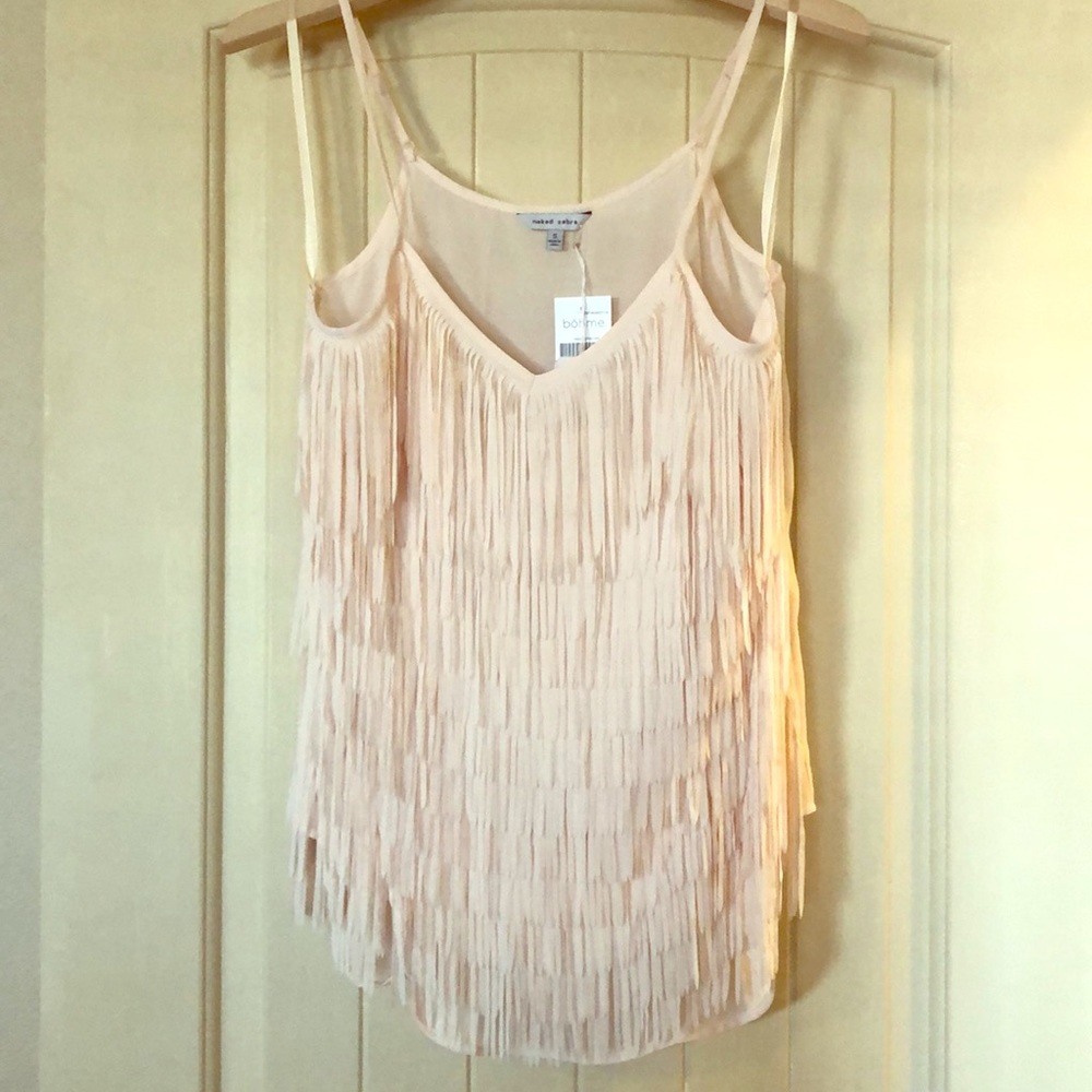 Fringe camisole tank